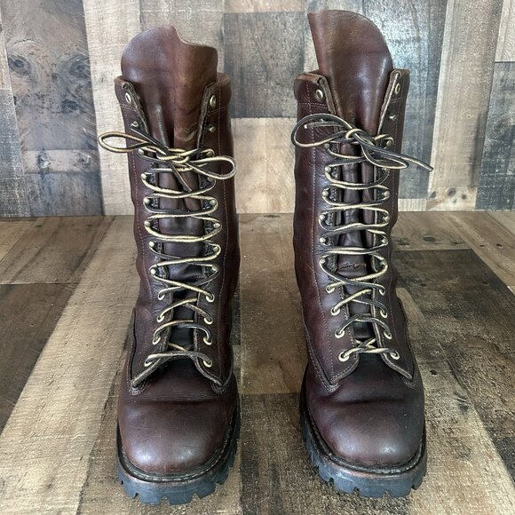 Whites Hathorn Explorer Logger Packer Plain Toe Work Boots Mens 14 D - Picture 7 of 12